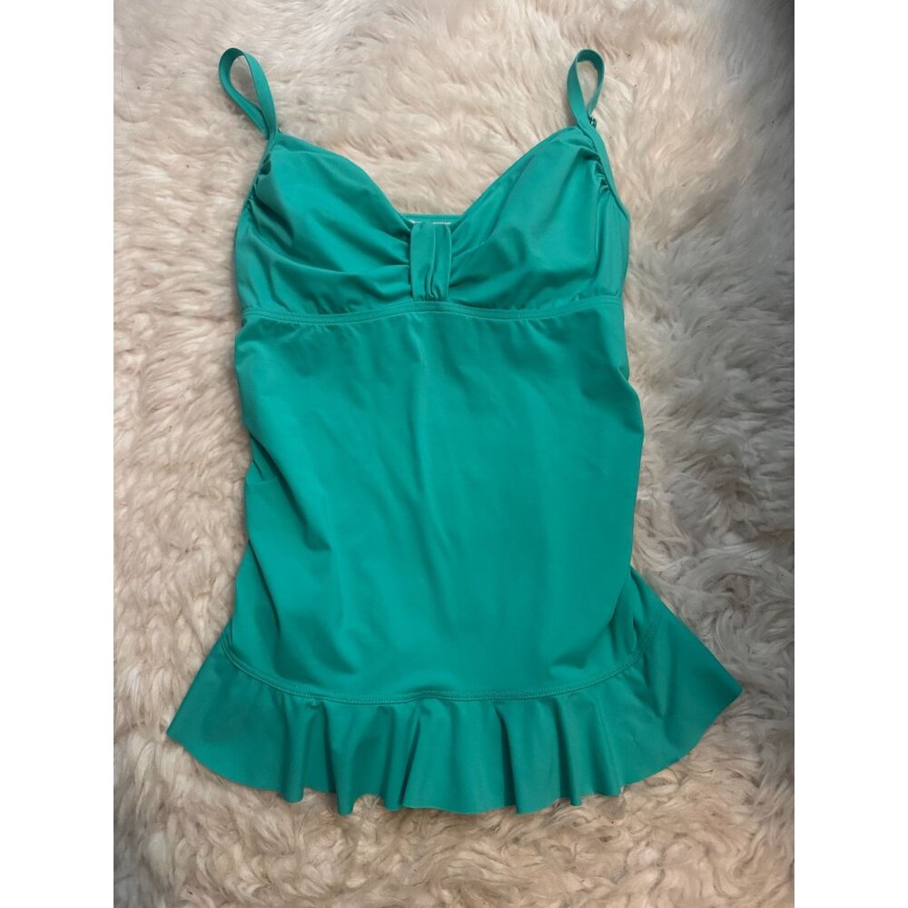 Lands' End Swimwear Womans Tankini Bathing Suit Top Size 10